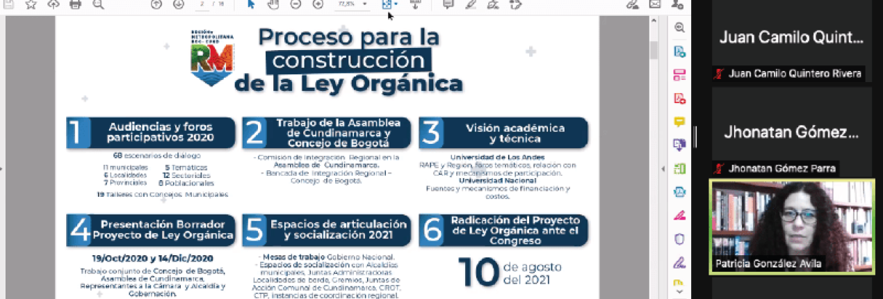 Ciudadanos y concejales de Girardot expresan su interés en la Región Metropolitana
