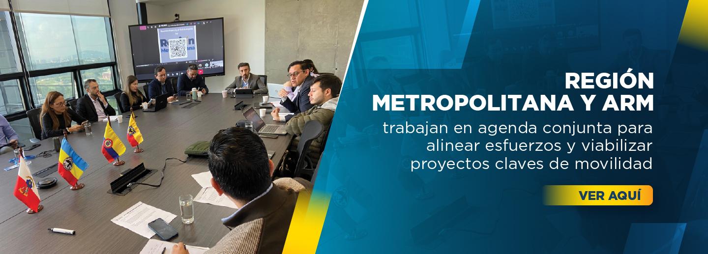 Región Metropolitana y ARM trabajan en agenda conjunta para alinear esfuerzos y viabilizar proyectos claves de movilidad